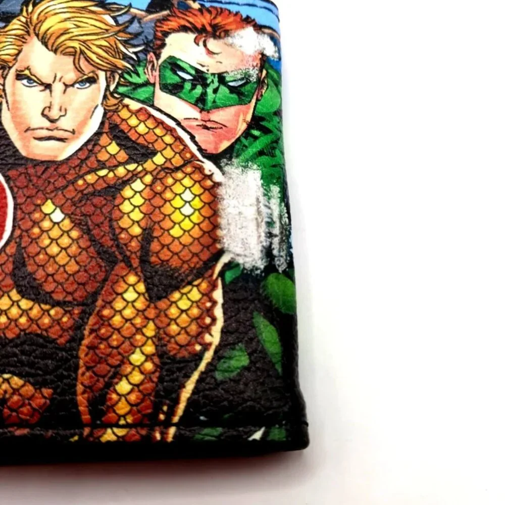 Men's Bi-fold DC Comics Vegan Leather Wallet Made In USA